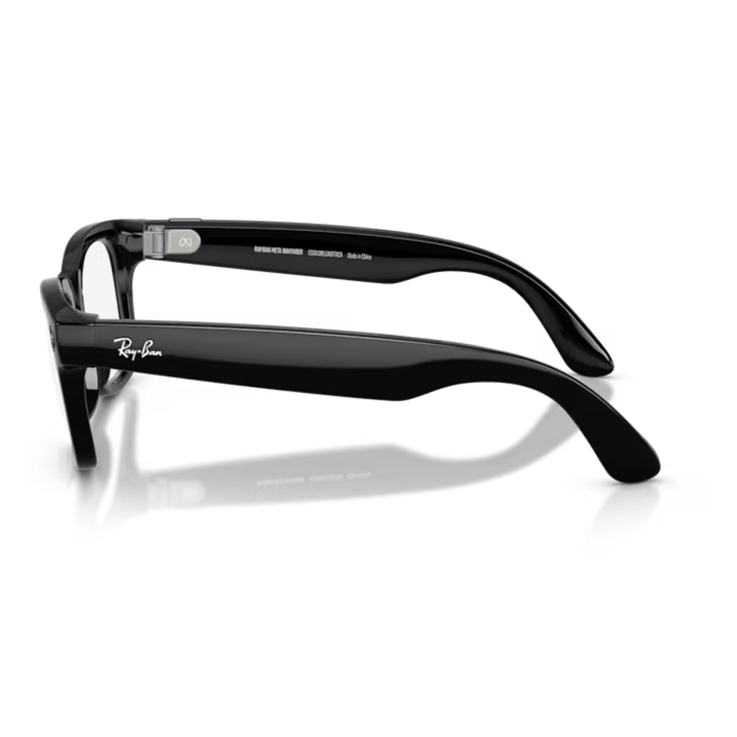 Meta Wayfarer Gen 2 Shiny Black Transitions Graph Green