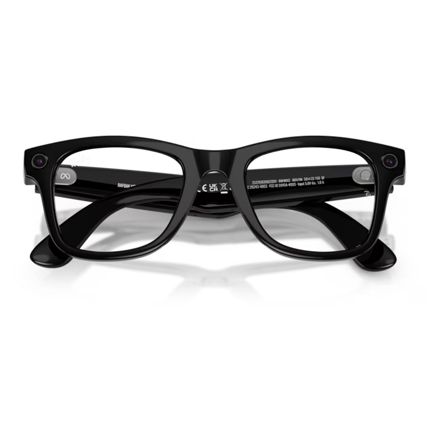 Meta Wayfarer Gen 2 Shiny Black Transitions Graph Green