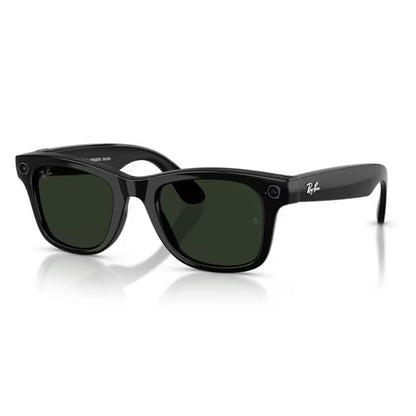 Meta Wayfarer Gen 2 Shiny Black Transitions Graph Green