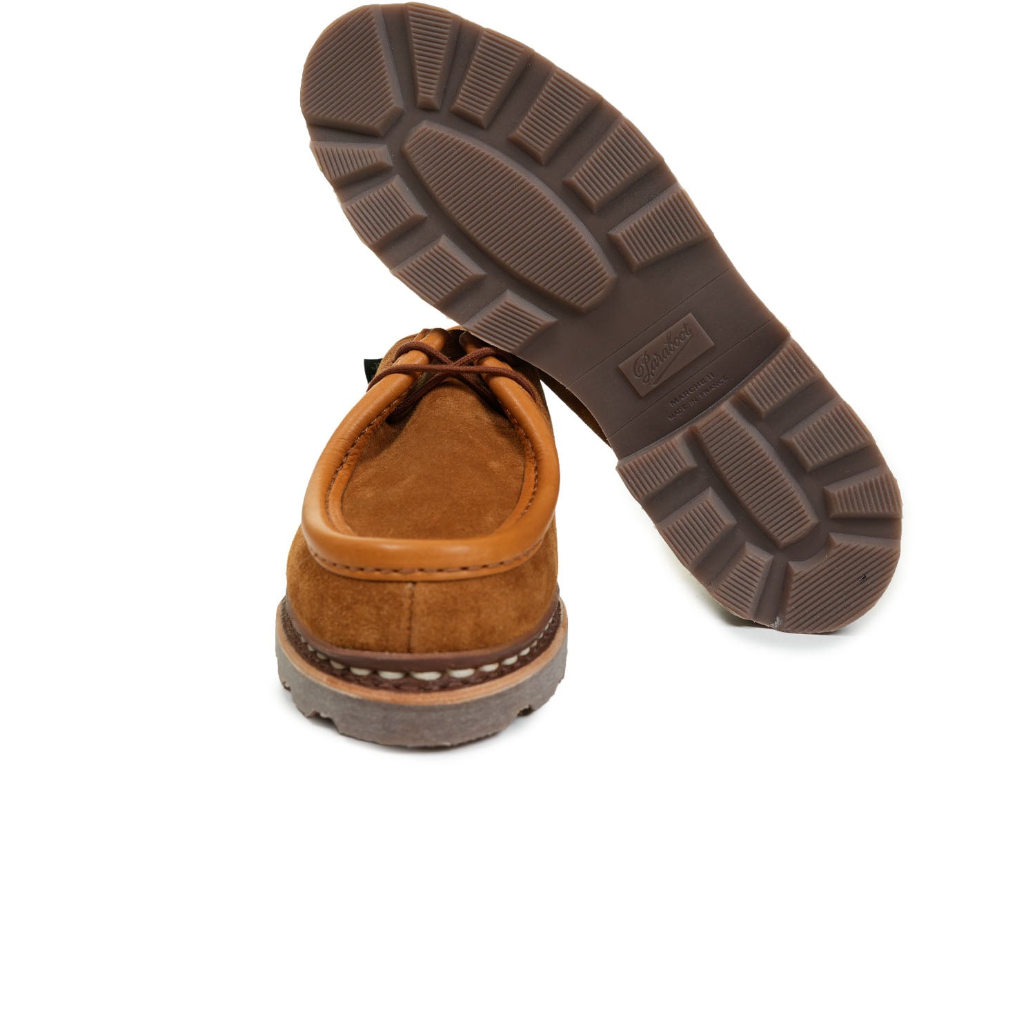 Front and sole of Paraboot Michael Marche Noix-Vel Whisky