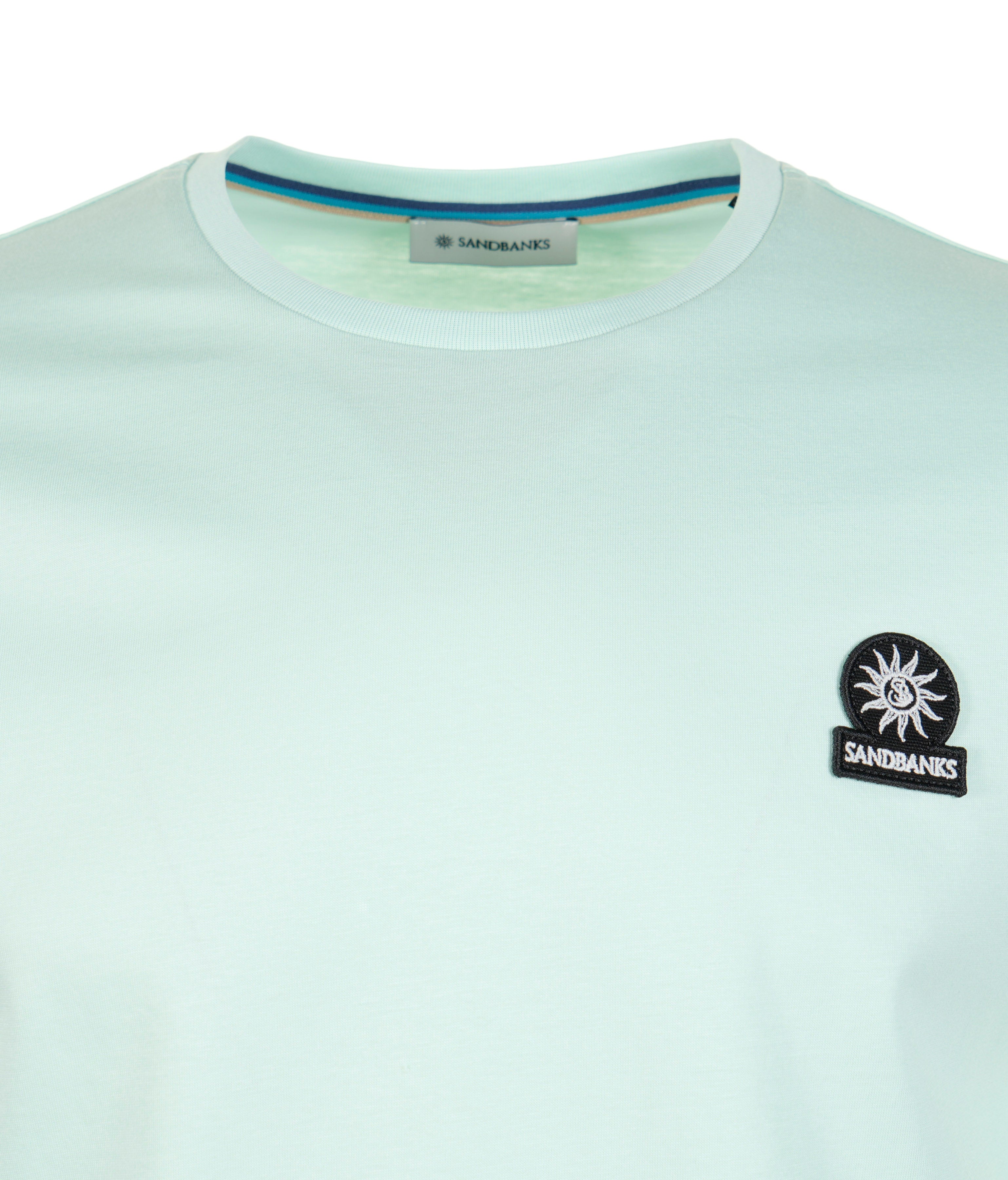 Sandbanks Badge Logo T Shirt Mint