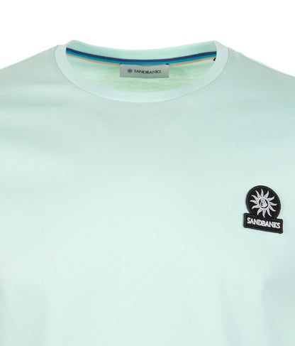 Sandbanks Badge Logo T Shirt Mint