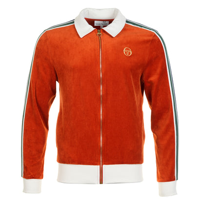 Sergio Tacchini Monte Velour Track Jacket Rooibos Tea / Gardenia