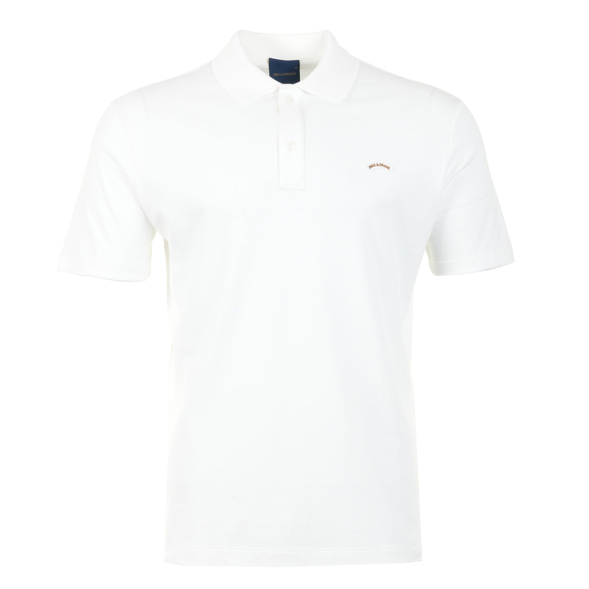 Short Sleeve Moon Logo Polo Shirt White