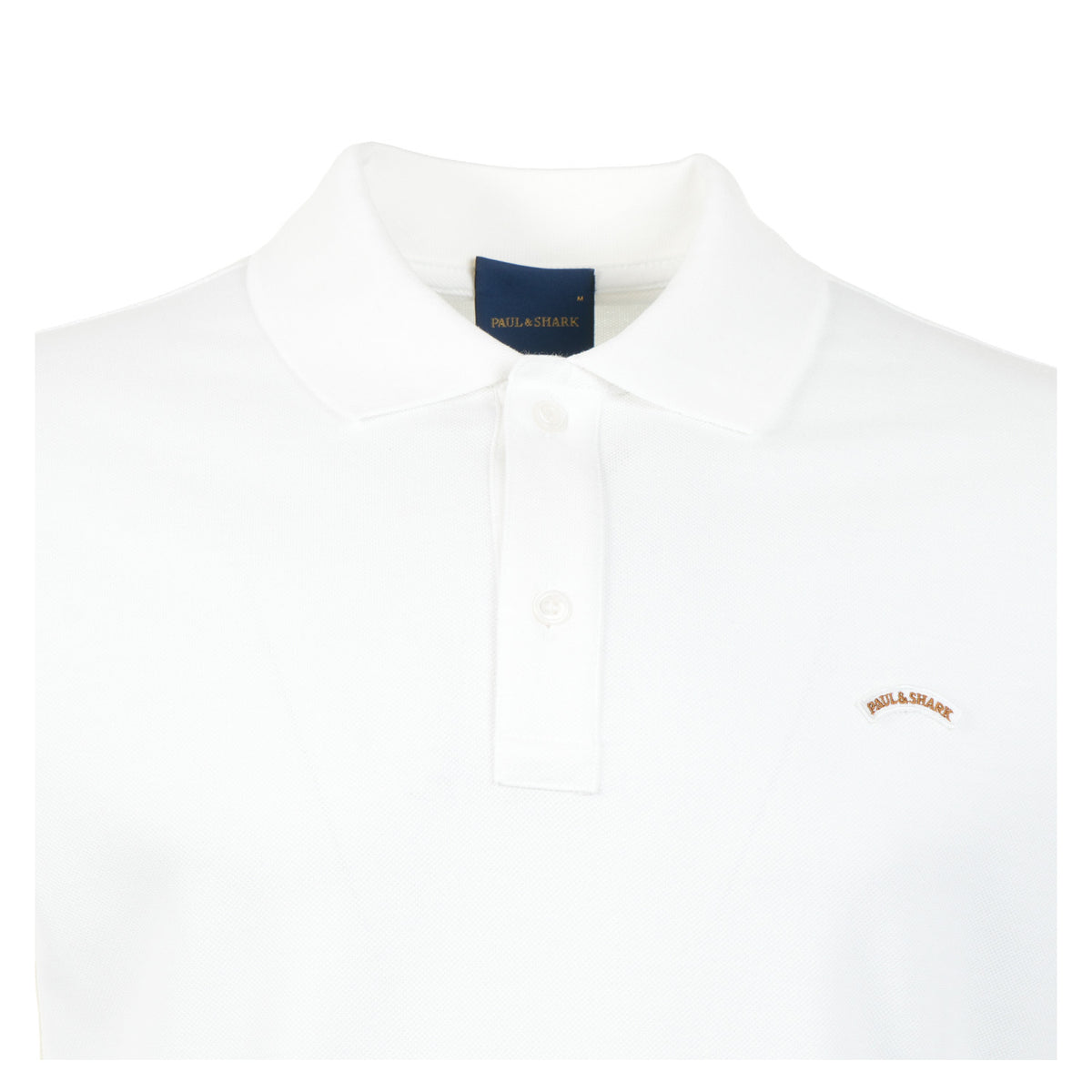 Short Sleeve Moon Logo Polo Shirt White