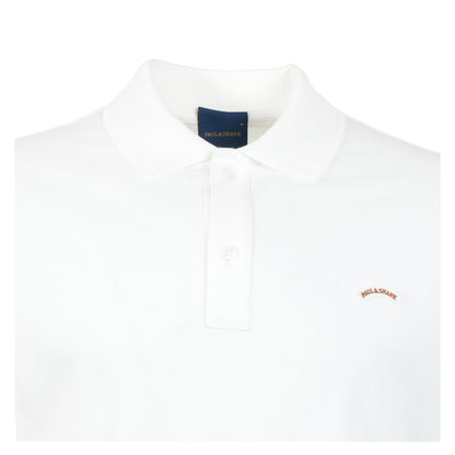 Short Sleeve Moon Logo Polo Shirt White