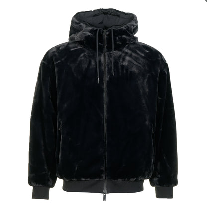 Roland Reversible Bunny Hoodie Black
