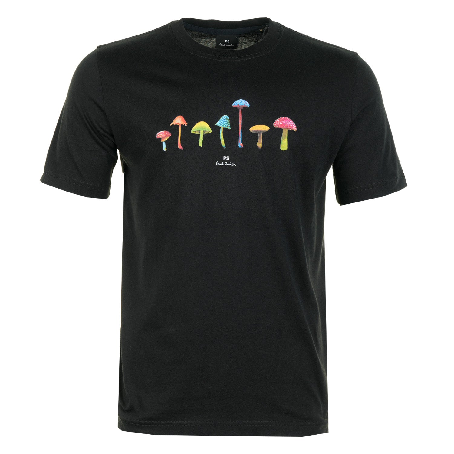 Regular Fit Mushrooms T Shirt Black