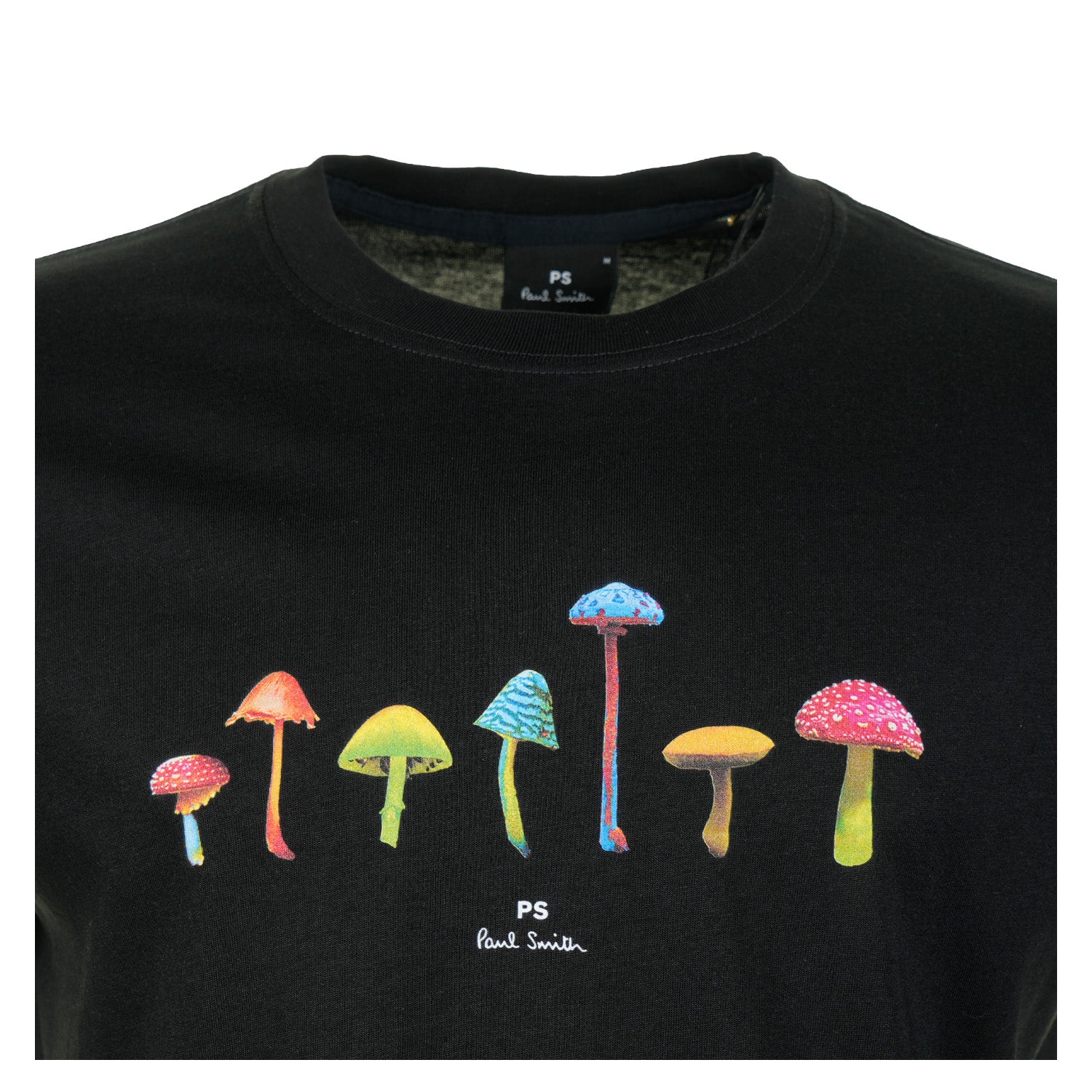 Regular Fit Mushrooms T Shirt Black