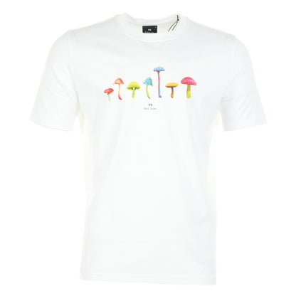 paul smith Regular Fit Mushrooms T Shirt White