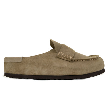 Birkenstock Naples Wrapped Taupe Suede