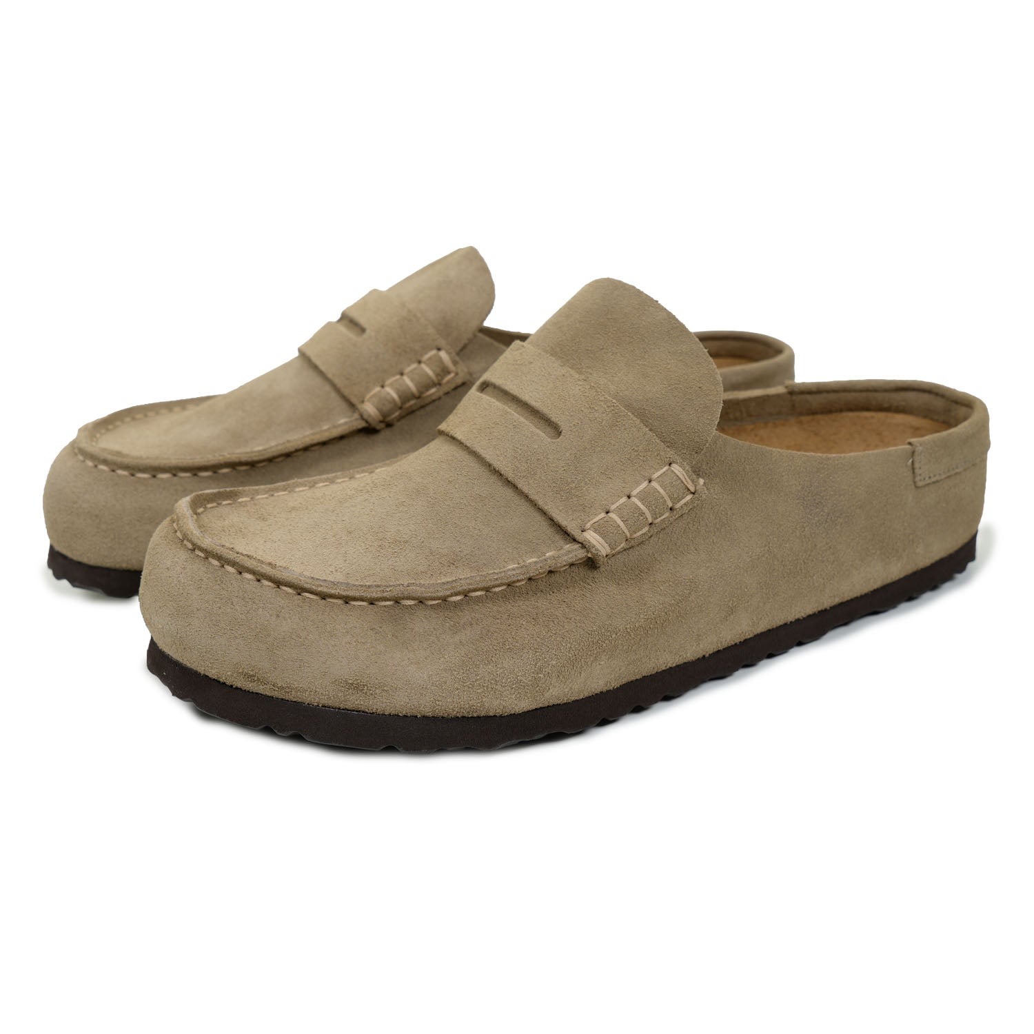 Naples Wrapped Taupe Suede