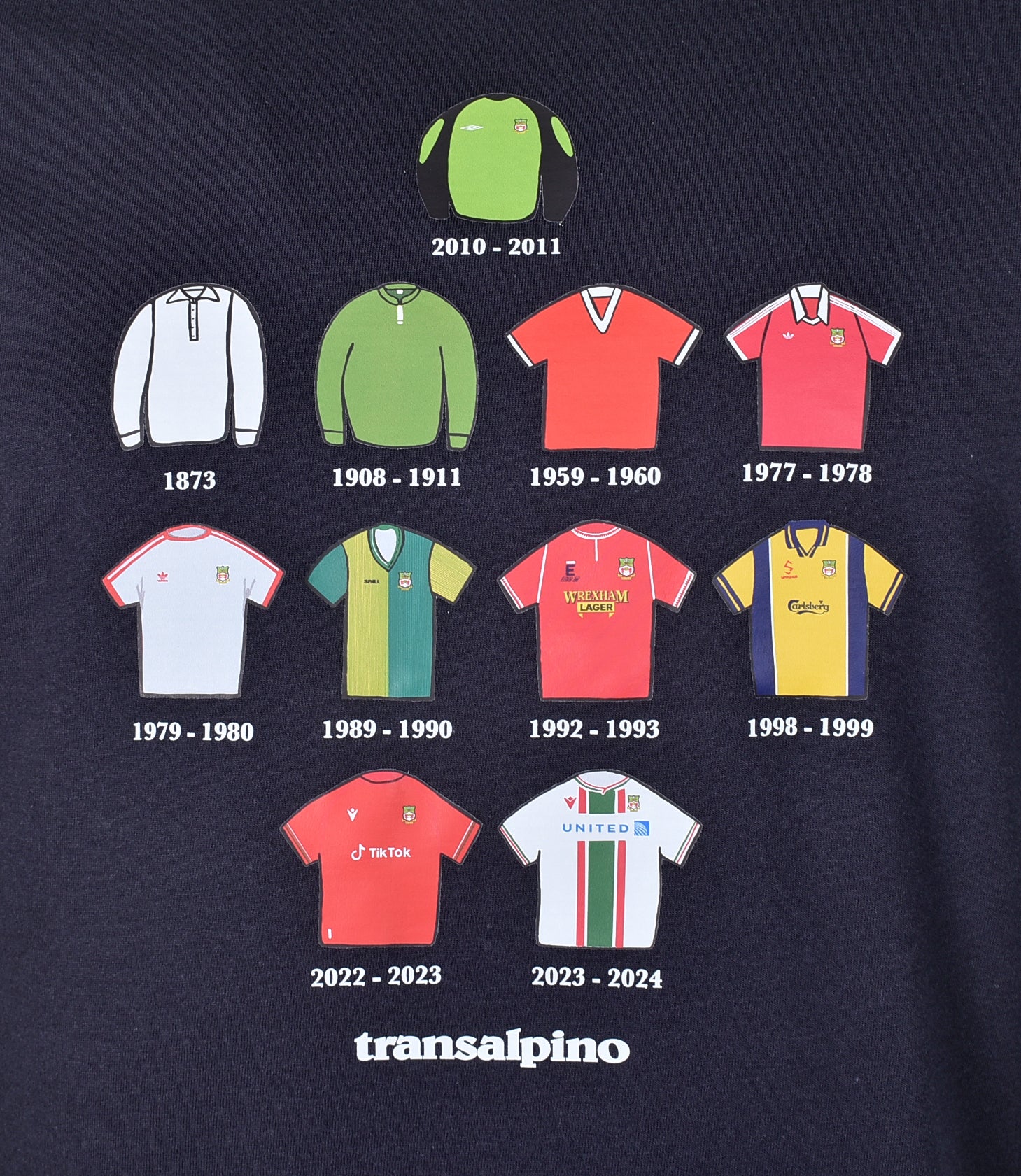 Wrexham T Shirt Navy