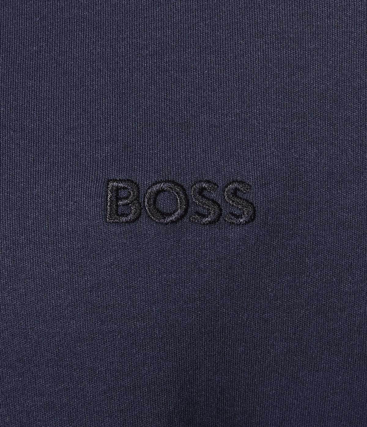 Pe Interlock Long Sleeve Polo Shirt Navy