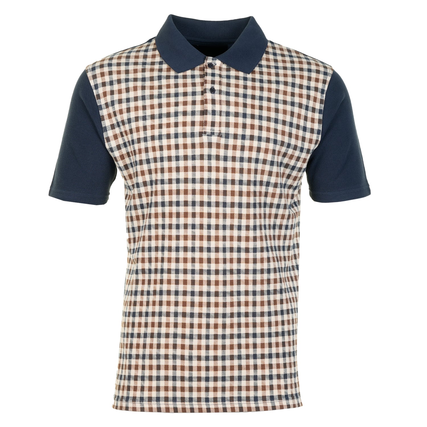 Active Iconic Front Club Check Short Sleeve Polo Shirt