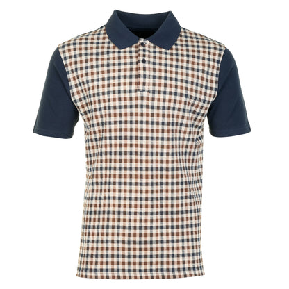 Active Iconic Front Club Check Short Sleeve Polo Shirt