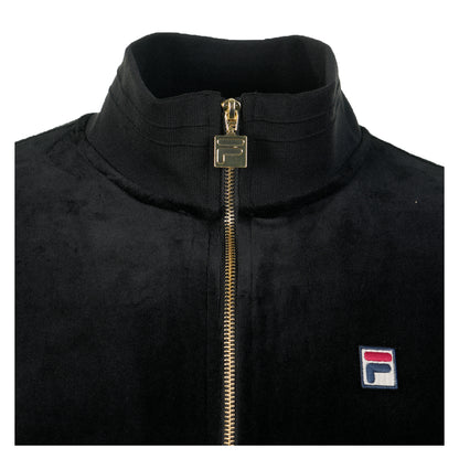 Nero Velour Track Top Black