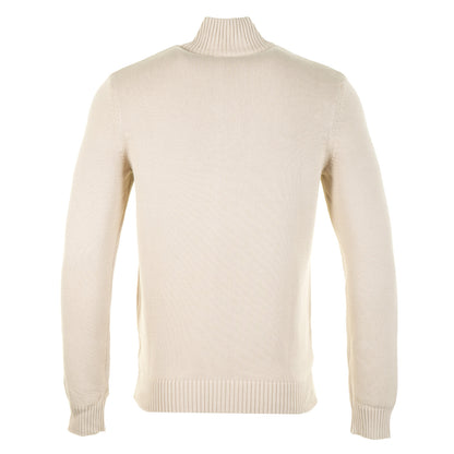 New Dallas 1/4 Zip Knit Peyote / Maritime Blue