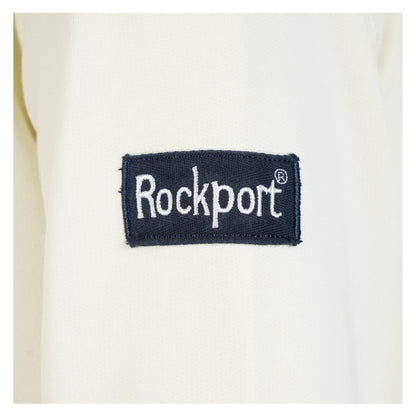 Rockport embroidered label on sleeve