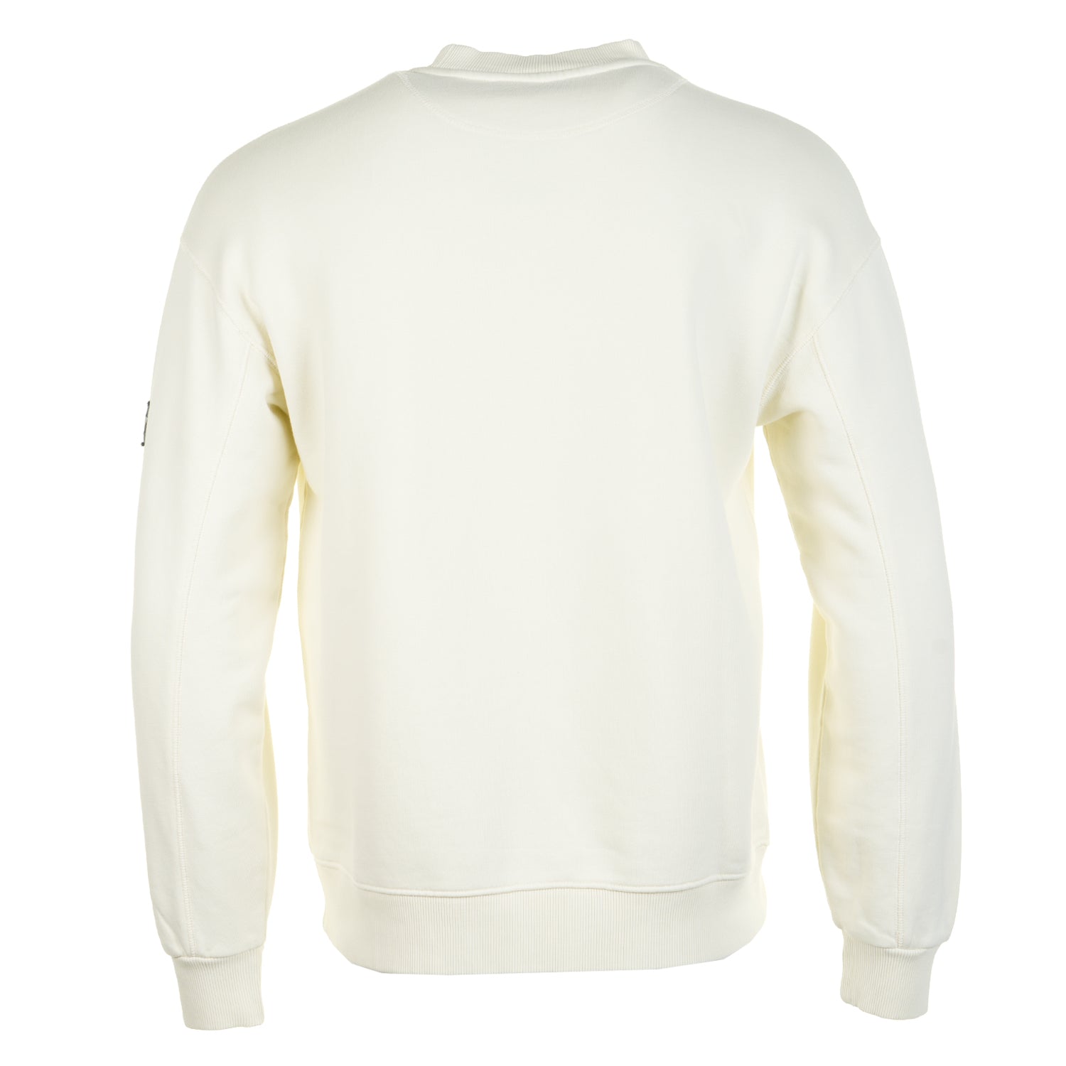 Back of New England Front Logo Sweatshirt Ecru