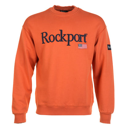 Rockport New England Front Logo Sweatshirt Burnt Orange
