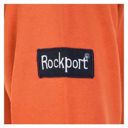 Close up of Rockport branding on sleeve