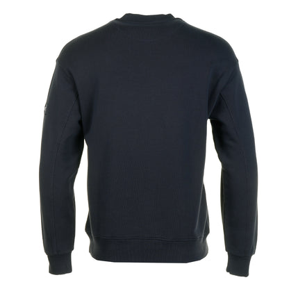 Back of New England Front Logo Sweatshirt Navy