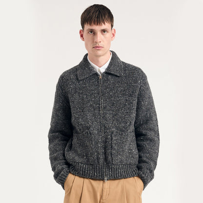 Erik Donegal Diamond Jacket Charcoal Grey
