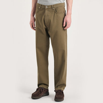 Mogens Relaxed 5 Pocket Heavy Twill Olive Night