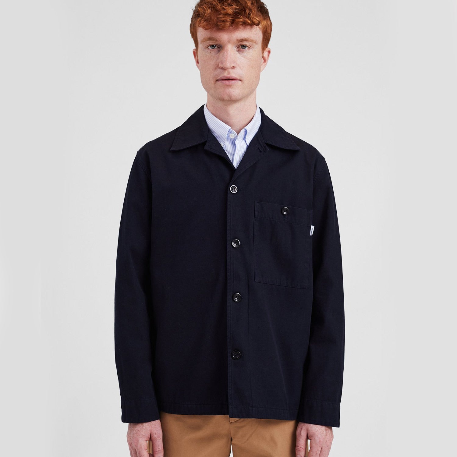 Norse Standard Twill Overshirt Dark Navy
