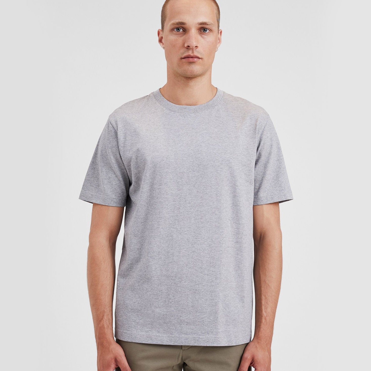 Norse Standard Short Sleeve T Shirt Grey Melange