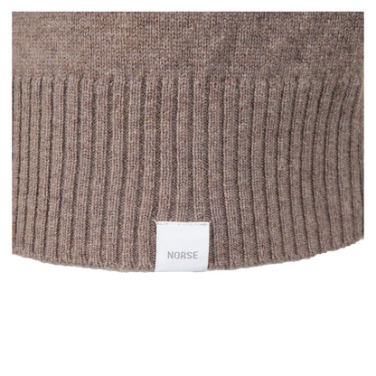 Norse Standard Merino Lambswool Long Sleeve Polo Clay