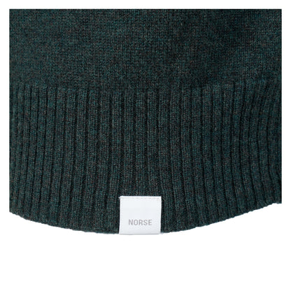 Norse Standard Merino Lambswool Long Sleeve Polo Forrest
