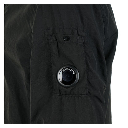 T-ST Hooded Nylon Overshirt Black