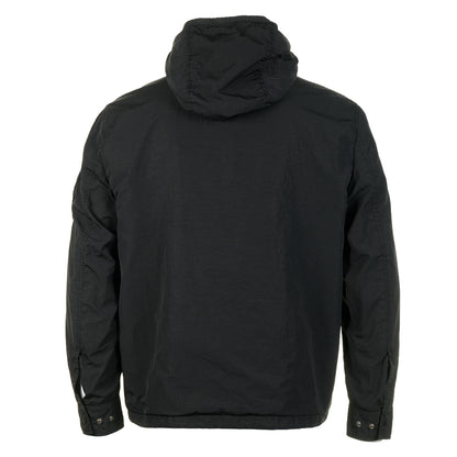 T-ST Hooded Nylon Overshirt Black