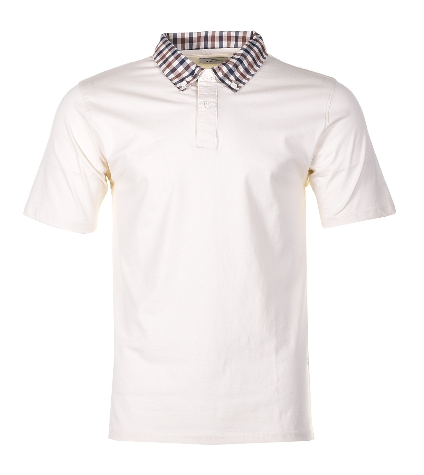Active Supima Club Check Rib Polo Old White