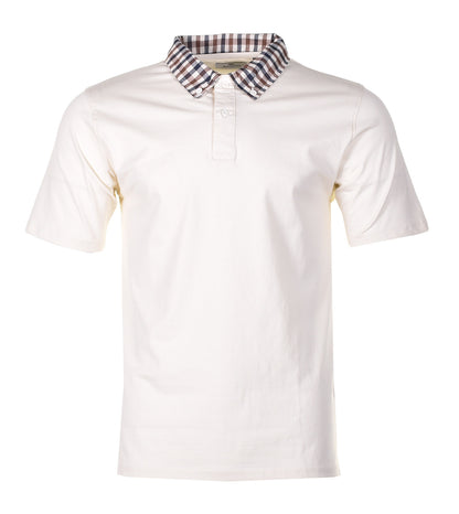 Active Supima Club Check Rib Polo Old White