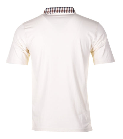 Active Supima Club Check Rib Polo Old White