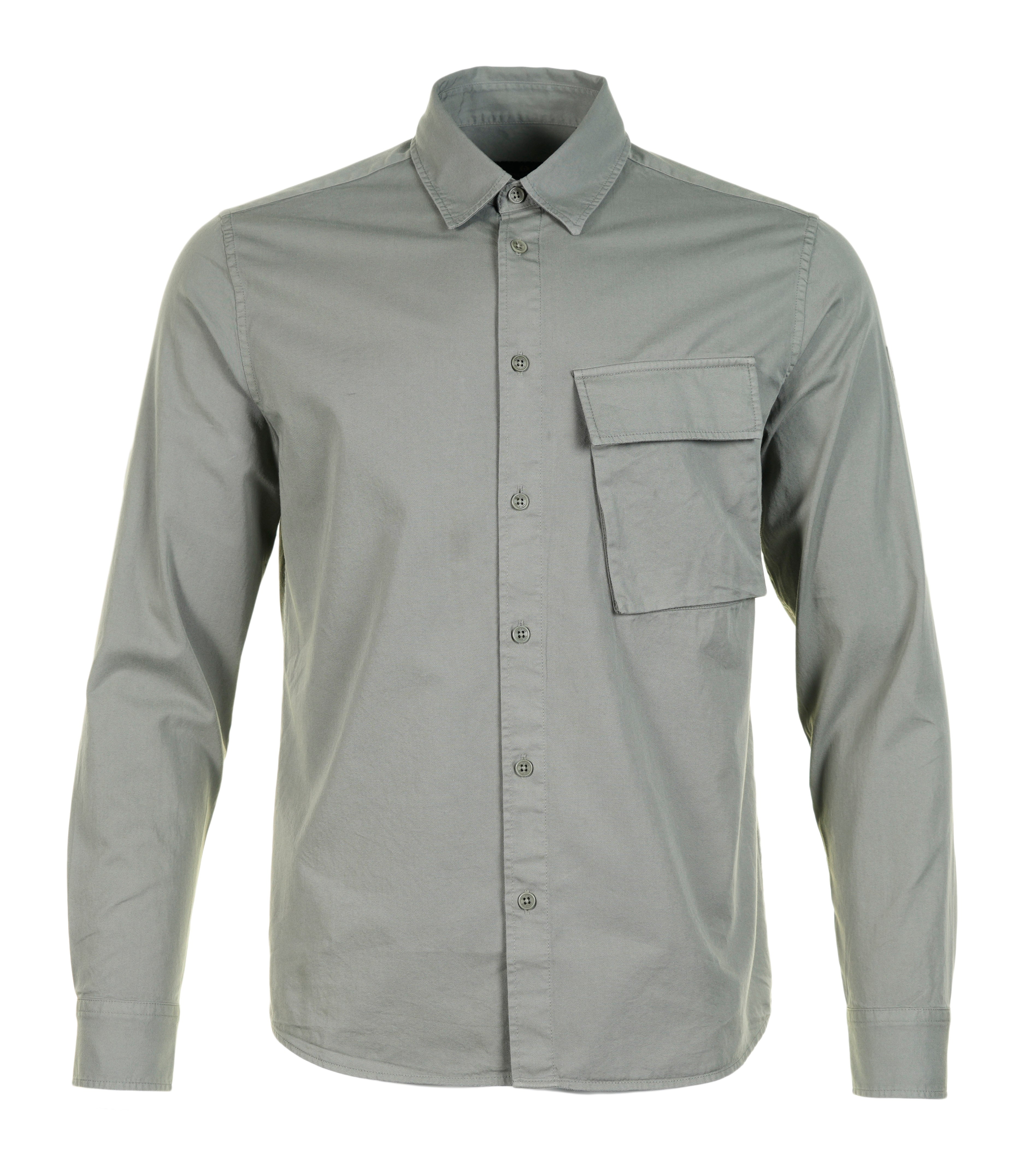 Long Sleeve Scale Shirt Sage Green