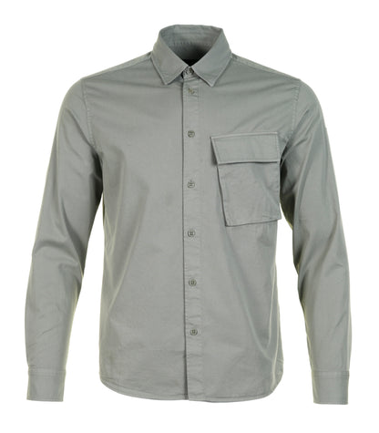Long Sleeve Scale Shirt Sage Green