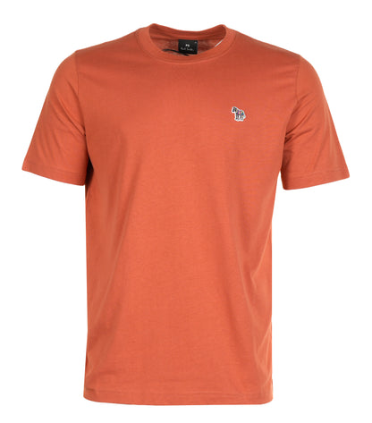 Regular Fit Zebra T Shirt Dark Rust