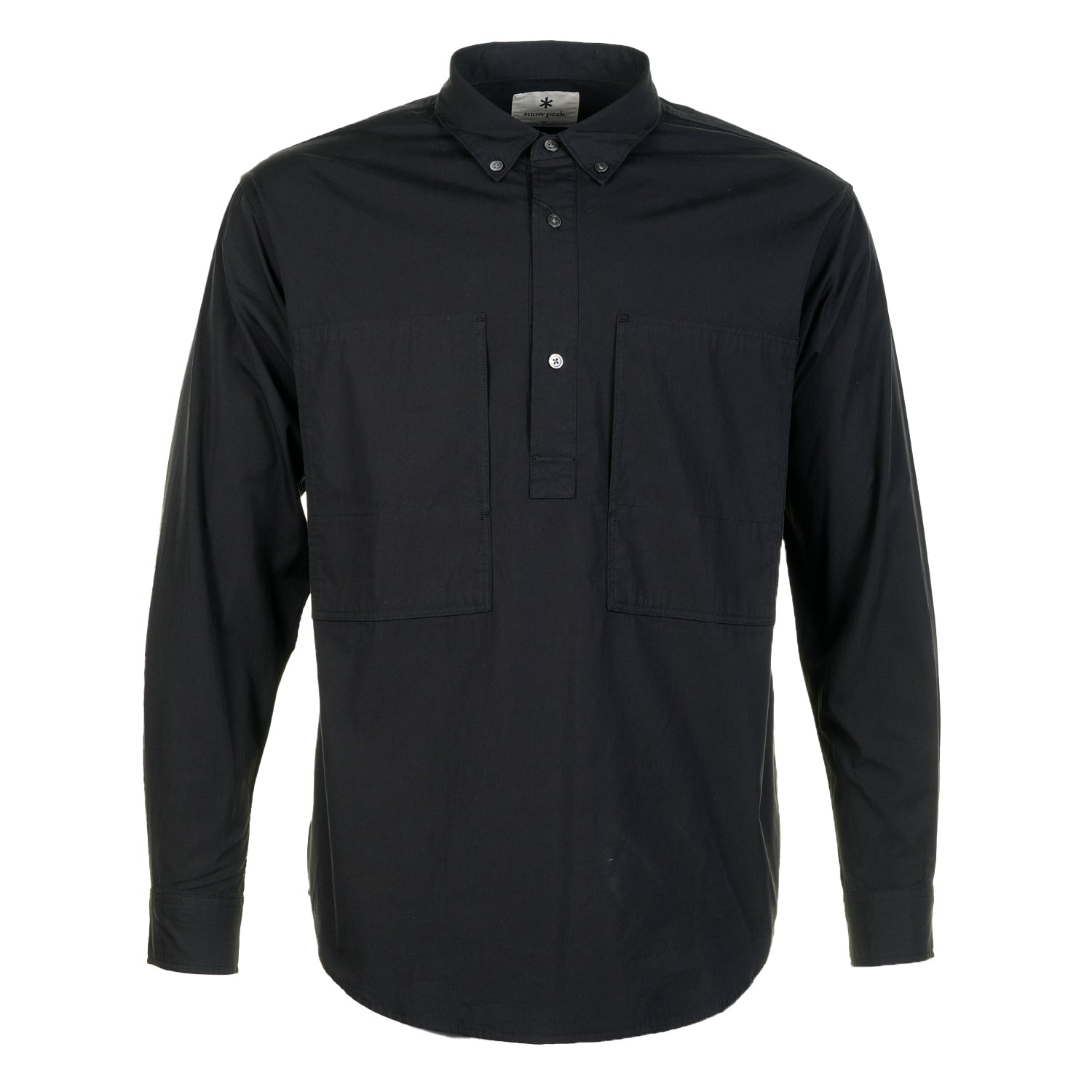 Organic Cotton Pullover Shirt Black