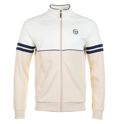 Sergio Tacchini Orion TJ Track Jacket Gardenia Sandshell Maritime Blue
