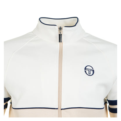 Orion TJ Track Jacket Gardenia Sandshell Maritime Blue