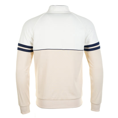 Back of Sergio Tacchini Orion TJ Track Jacket Gardenia Sandshell Maritime Blue