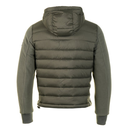 Outlander Polar Fleece Hooded Hybrid Jacket Khaki