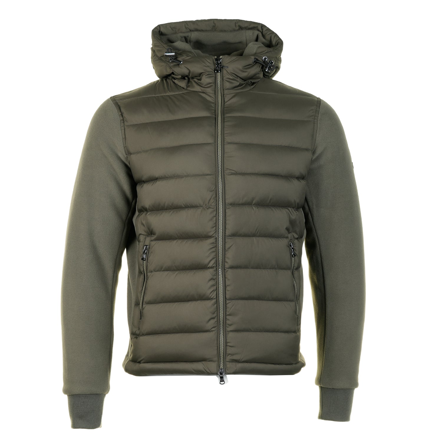 Outlander Polar Fleece Hooded Hybrid Jacket Khaki
