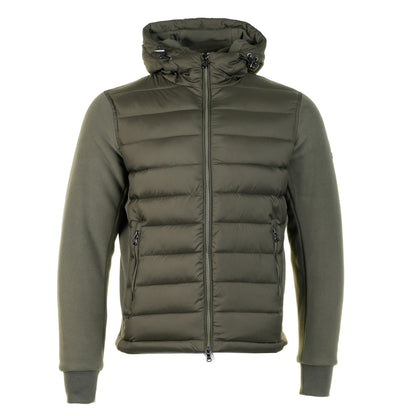 Outlander Polar Fleece Hooded Hybrid Jacket Khaki
