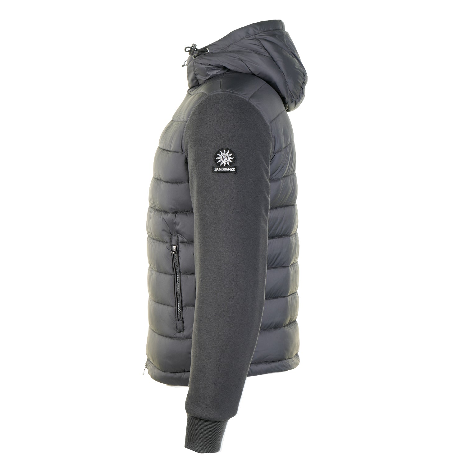 Outlander Polar Fleece Hooded Hybrid Jacket Anthracite