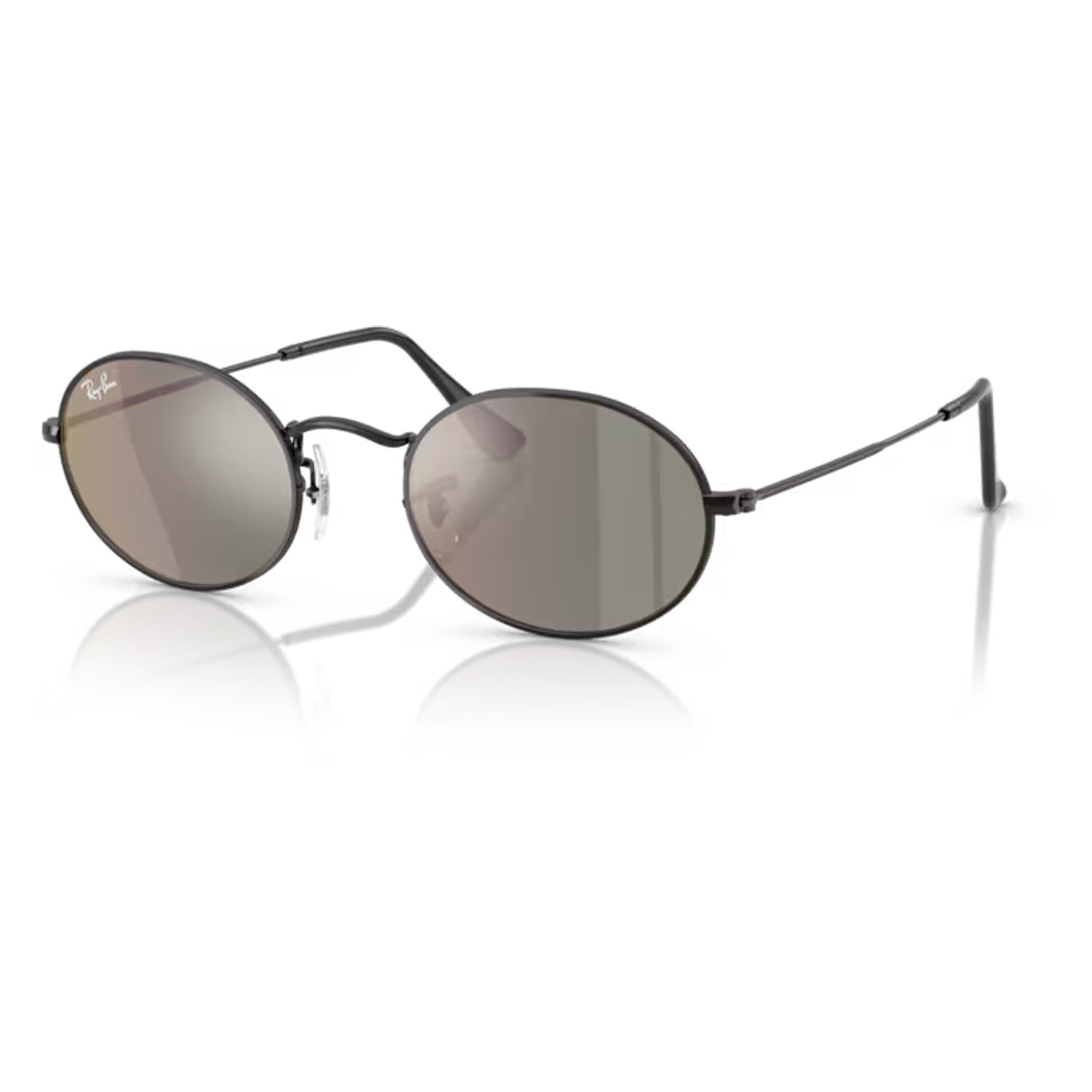 Oval Flat Lenses Black / Grey Mirror Bronze